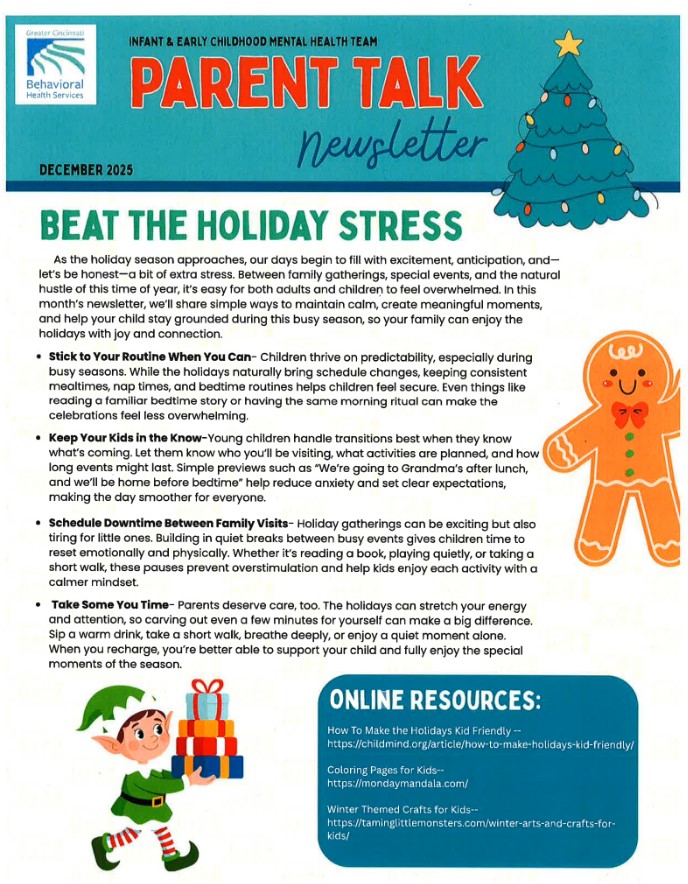 December Parent Talk Newsletter